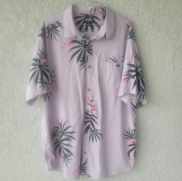 Billabong Other - Billabong Tropical Print Shirt - Black and Green